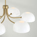 Capital Lighting 451461AW Reece Six Light Chandelier, Aged Brass and White Alternate Image 3.jpg