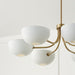 Capital Lighting 451461AW Reece Six Light Chandelier, Aged Brass and White Alternate Image 4.jpg