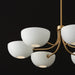 Capital Lighting 451461AW Reece Six Light Chandelier, Aged Brass and White Alternate Image.jpg