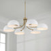 Capital Lighting 451461AW Reece Six Light Chandelier, Aged Brass and White Alternate Image 7.jpg
