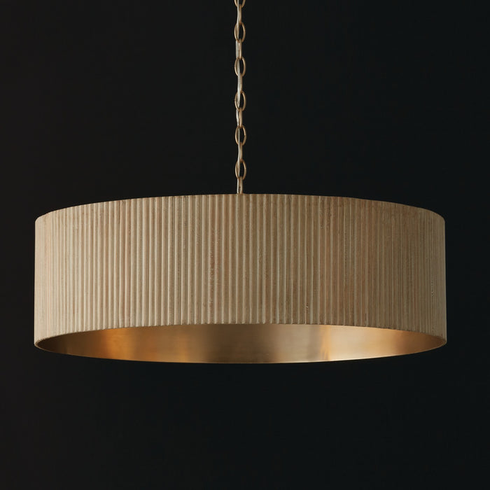 Capital Lighting 450741WS Donovan Four Light Chandelier, White Wash and Matte Brass Alternate Image 3.jpg