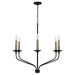 Capital Lighting 451561MB Wilder Six Light Chandelier, Matte Black Alternate Image.jpg