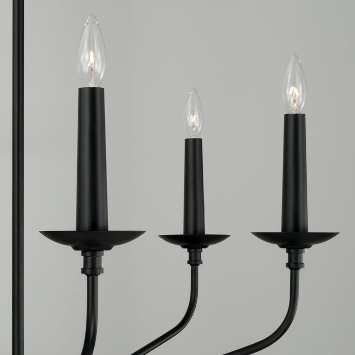Capital Lighting 451561MB Wilder Six Light Chandelier, Matte Black Alternate Image 3.jpg