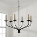 Capital Lighting 451561MB Wilder Six Light Chandelier, Matte Black Alternate Image 4.jpg