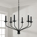 Capital Lighting 451561MB Wilder Six Light Chandelier, Matte Black Alternate Image.jpg