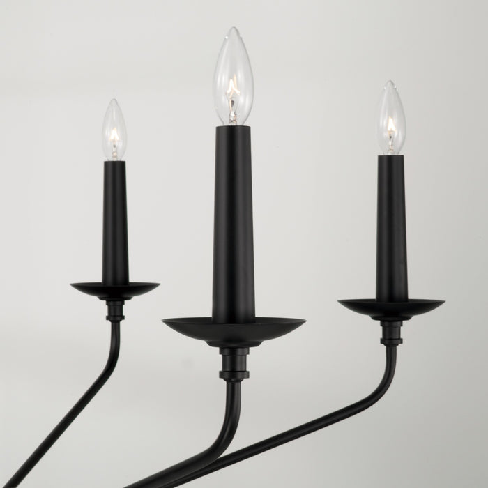 Capital Lighting 451562MB Wilder Six Light Chandelier, Matte Black Alternate Image 3.jpg