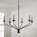 Capital Lighting 451562MB Wilder Six Light Chandelier, Matte Black Alternate Image 4.jpg