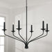 Capital Lighting 451562MB Wilder Six Light Chandelier, Matte Black Alternate Image.jpg