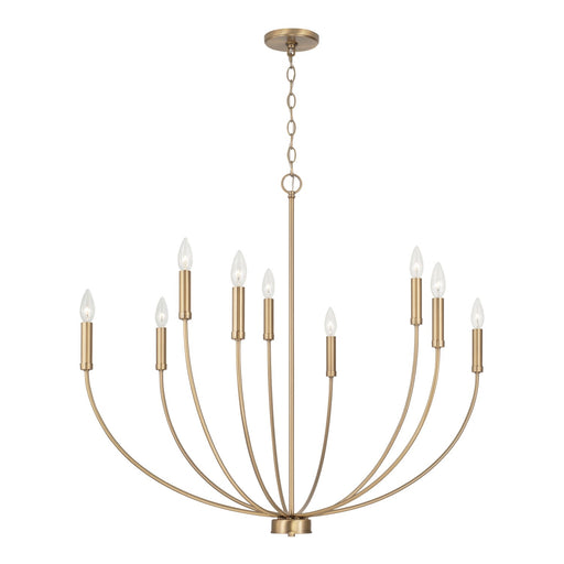 Capital Lighting 452191AD Ansley Nine Light Chandelier, Aged Brass Alternate Image.jpg