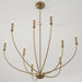 Capital Lighting 452191AD Ansley Nine Light Chandelier, Aged Brass Alternate Image 2.jpg