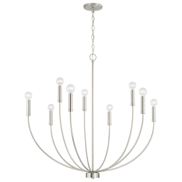 Capital Lighting 452191BN Ansley Nine Light Chandelier, Brushed Nickel Alternate Image.jpg