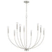 Capital Lighting 452191BN Ansley Nine Light Chandelier, Brushed Nickel Alternate Image.jpg