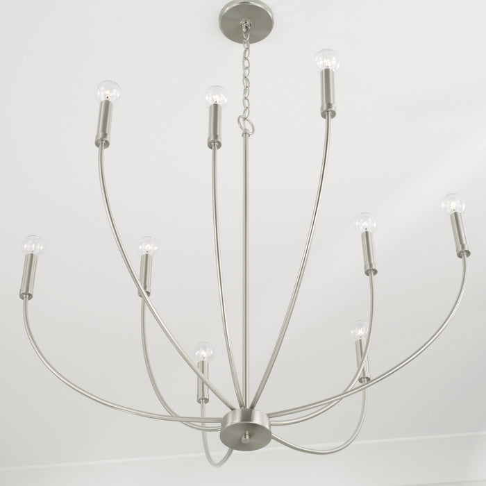 Capital Lighting 452191BN Ansley Nine Light Chandelier, Brushed Nickel Alternate Image 2.jpg