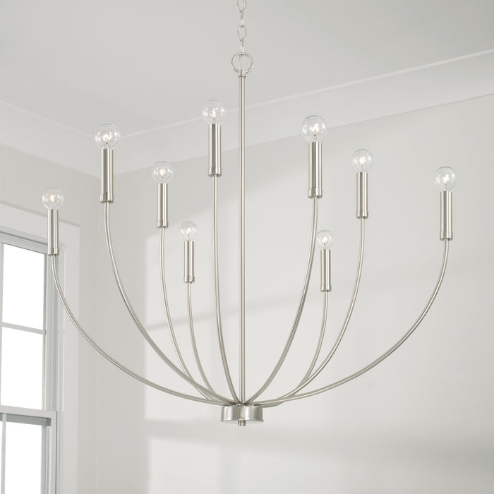 Capital Lighting 452191BN Ansley Nine Light Chandelier, Brushed Nickel Alternate Image 3.jpg
