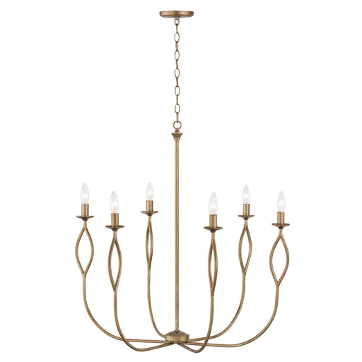 Capital Lighting 452562ML Cohen Six Light Chandelier, Mystic Luster Alternate Image.jpg