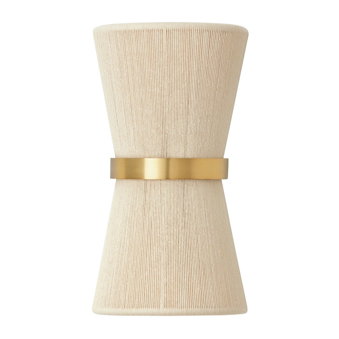 Capital Lighting 641221NP Cecilia Two Light Wall Sconce, Bleached Natural Rope and Patinaed Brass Alternate Image 2.jpg