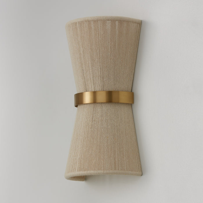 Capital Lighting 641221NP Cecilia Two Light Wall Sconce, Bleached Natural Rope and Patinaed Brass Alternate Image 3.jpg