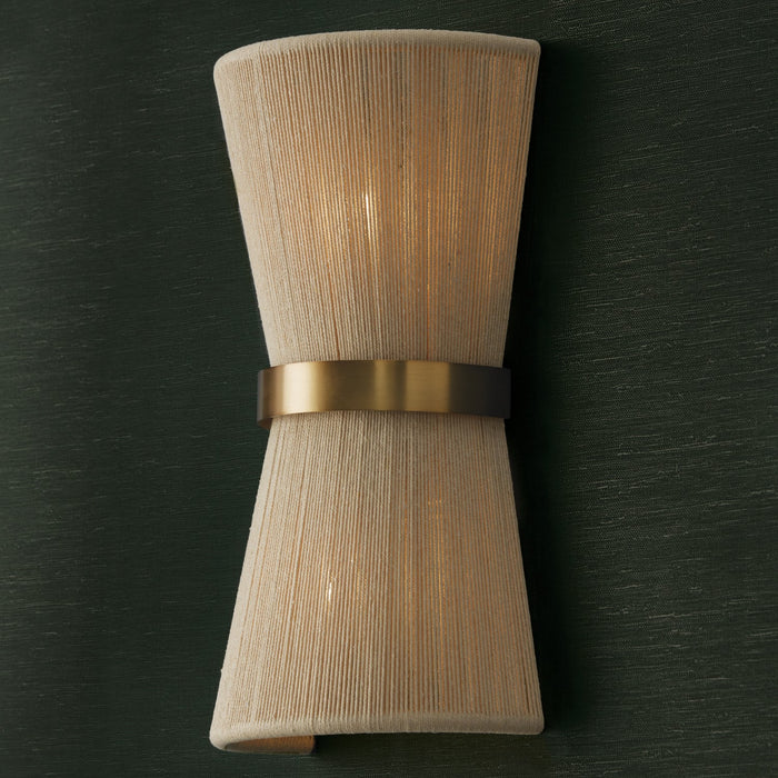 Capital Lighting 641221NP Cecilia Two Light Wall Sconce, Bleached Natural Rope and Patinaed Brass Alternate Image 4.jpg