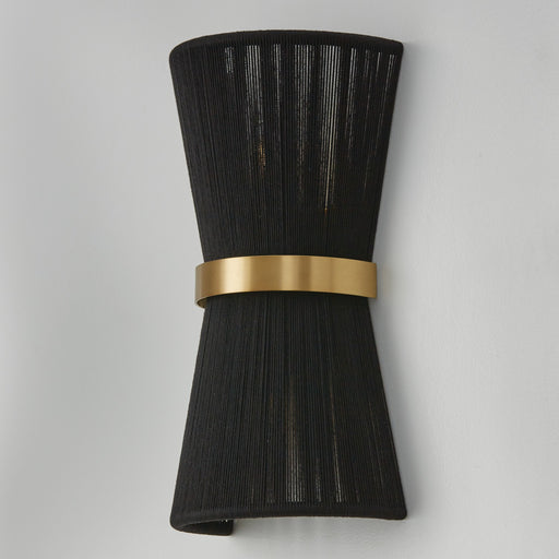 Capital Lighting 641221KP Cecilia Two Light Wall Sconce, Black Rope and Patinaed Brass Alternate Image.jpg