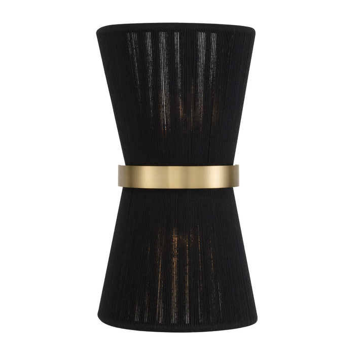 Capital Lighting 641221KP Cecilia Two Light Wall Sconce, Black Rope and Patinaed Brass Alternate Image 3.jpg