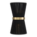Capital Lighting 641221KP Cecilia Two Light Wall Sconce, Black Rope and Patinaed Brass Alternate Image 3.jpg