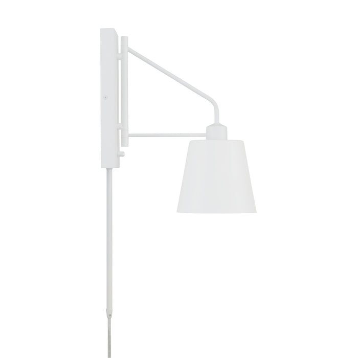 Capital Lighting 651311WE Alden One Light Wall Sconce, Matte White Alternate Image 2.jpg