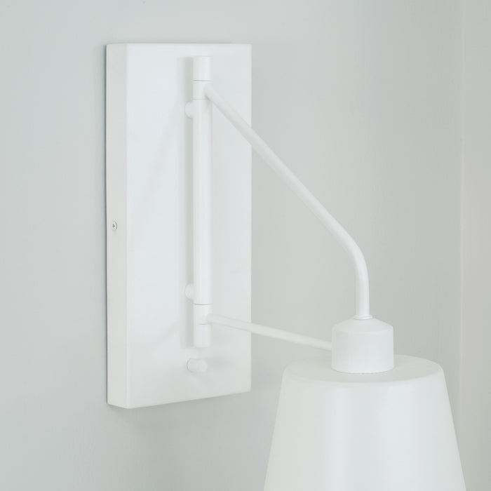 Capital Lighting 651311WE Alden One Light Wall Sconce, Matte White Alternate Image 6.jpg
