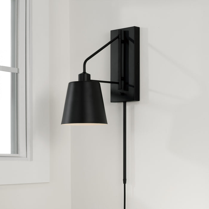 Capital Lighting 651311MB Alden One Light Wall Sconce, Matte Black Alternate Image 4.jpg