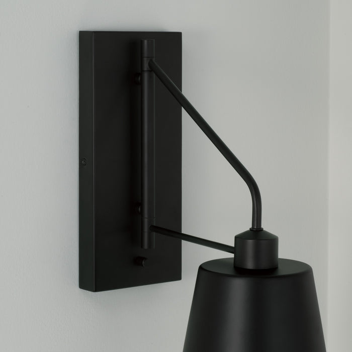 Capital Lighting 651311MB Alden One Light Wall Sconce, Matte Black Alternate Image.jpg
