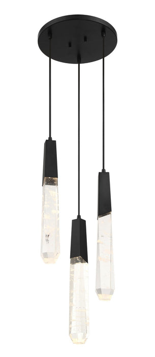 George Kovacs P1284-66A-L Drifting Droplets LED Pendant, Coal Alternate Image 2.jpg