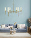 Framburg 5880 BR Emily Six Light Chandelier, Brushed Brass Alternate Image.jpg